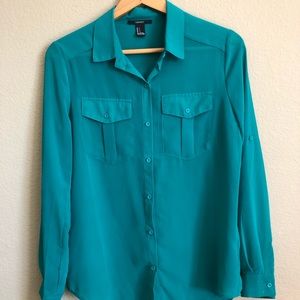 Turquoise blouse